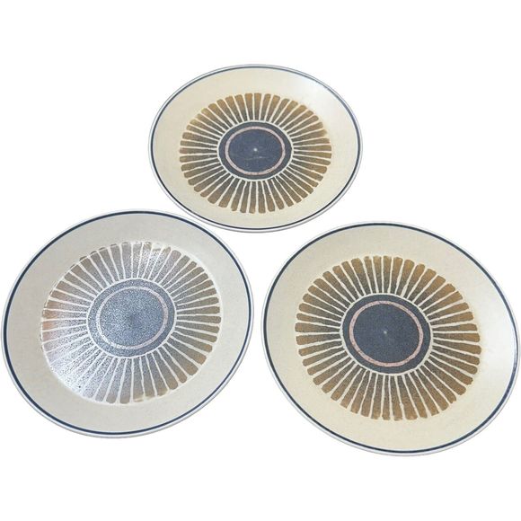 Set Of 3 Lenox Temper-Ware Percussion 10 1/2" Dinner Plate, Oven to Table, 1970s - Picture 6 of 16